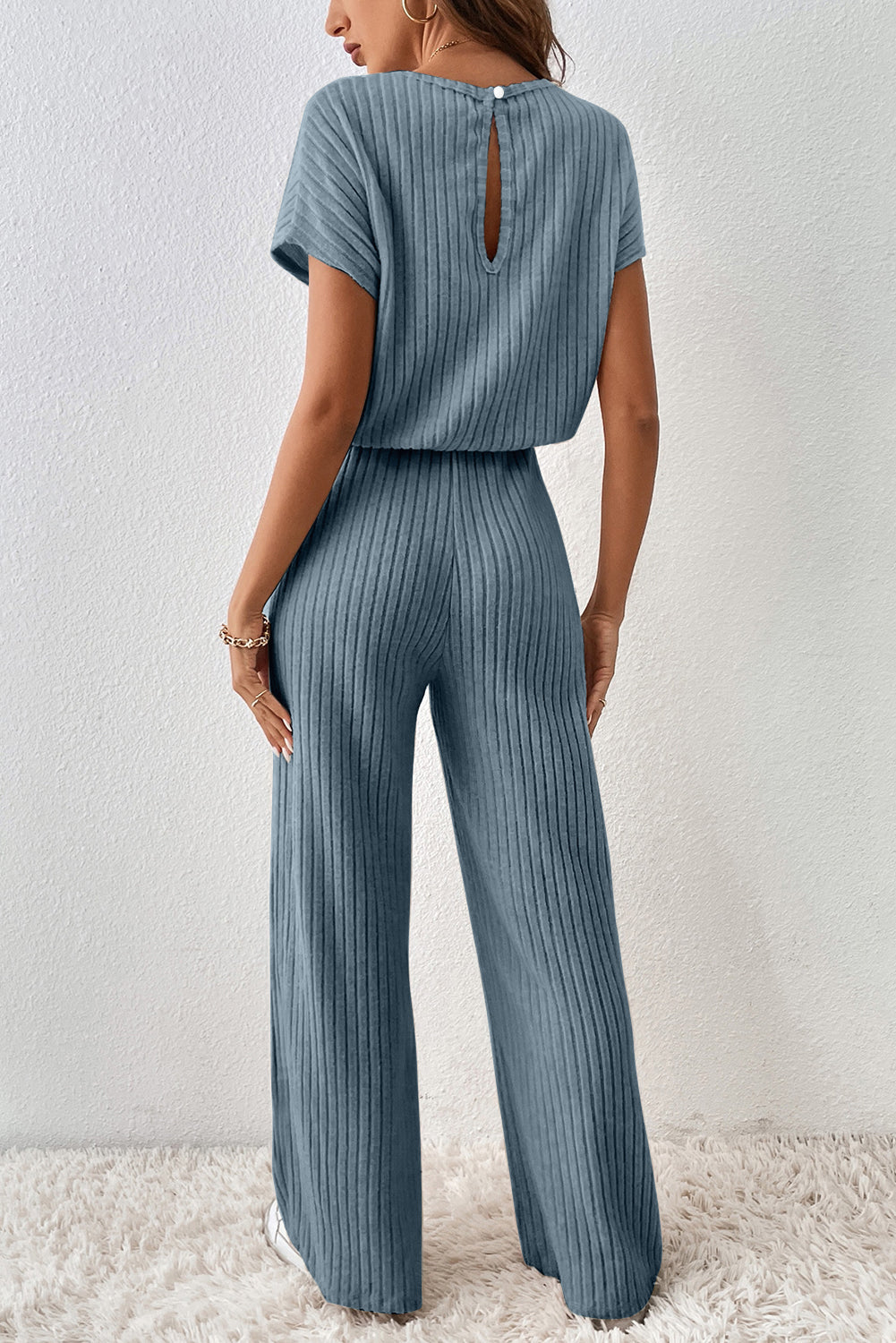 Ribbed Keyhole Jumpsuit RTS
