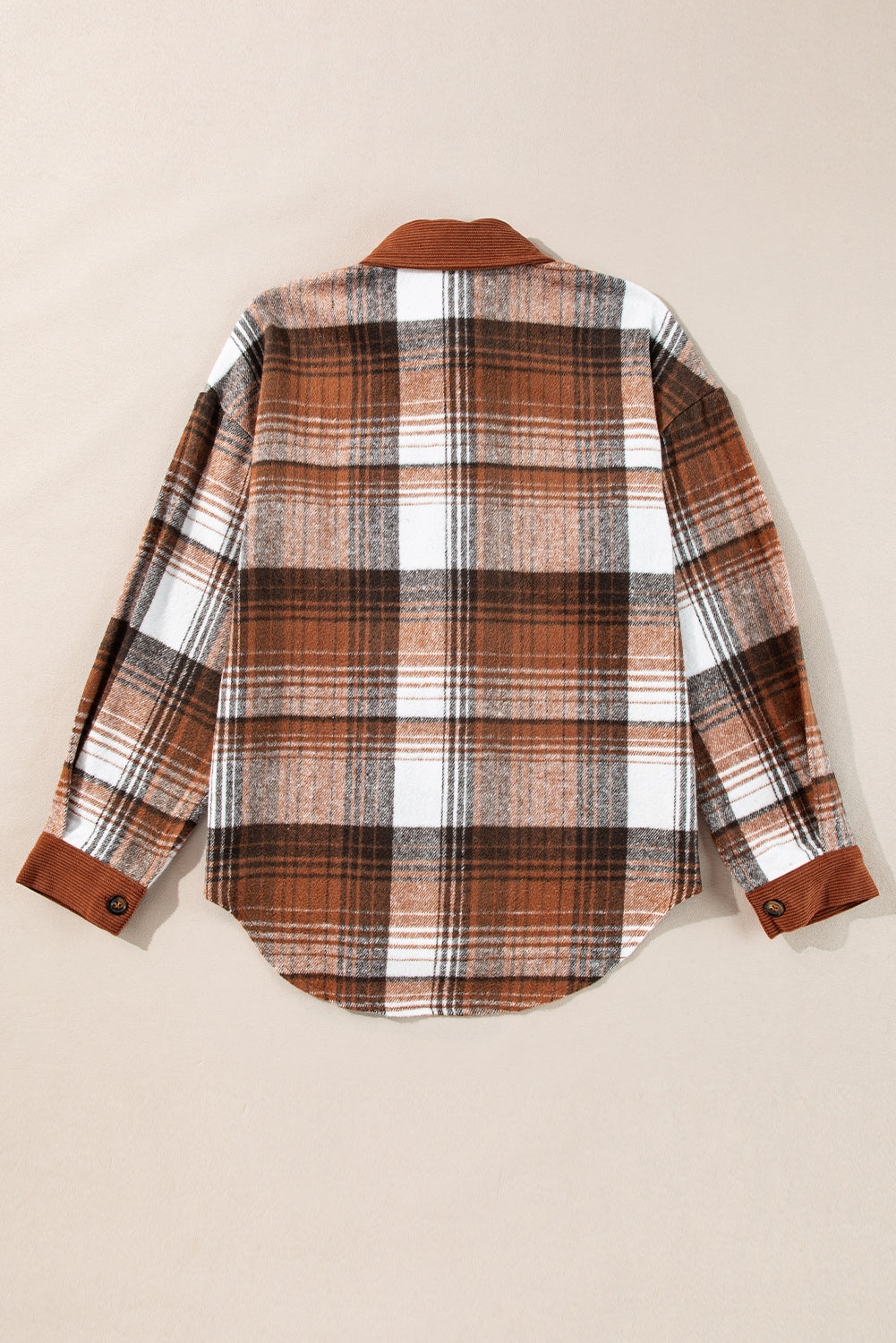 Plaid Corduroy Shacket LT