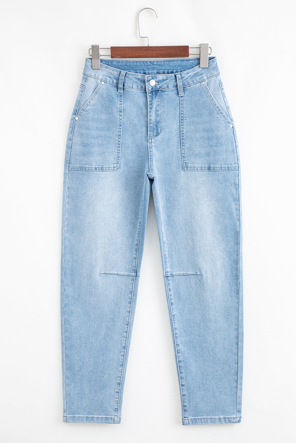 High Rise Barrel Jeans LT