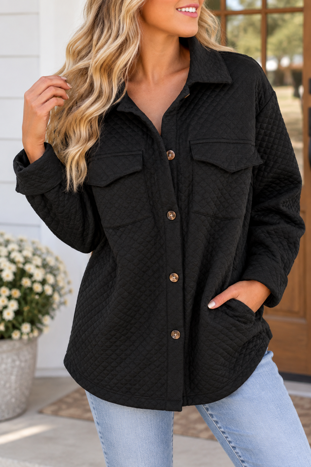 Retro Quilted Shacket