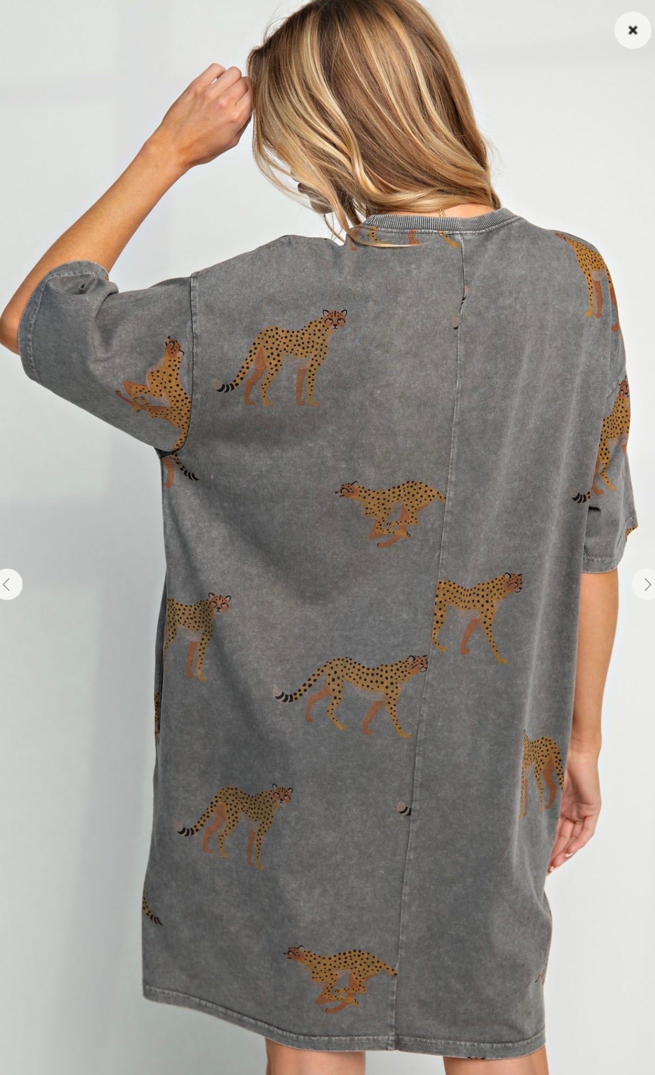 Cheetah Print T-shirt Dress