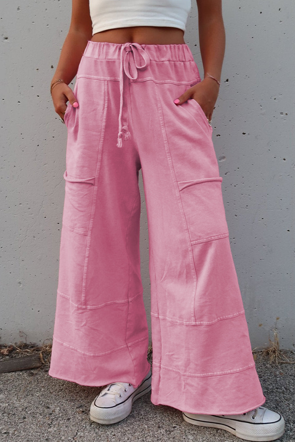Mineral Washed Exposed Seam Cargo Pants *multiple colors* FB