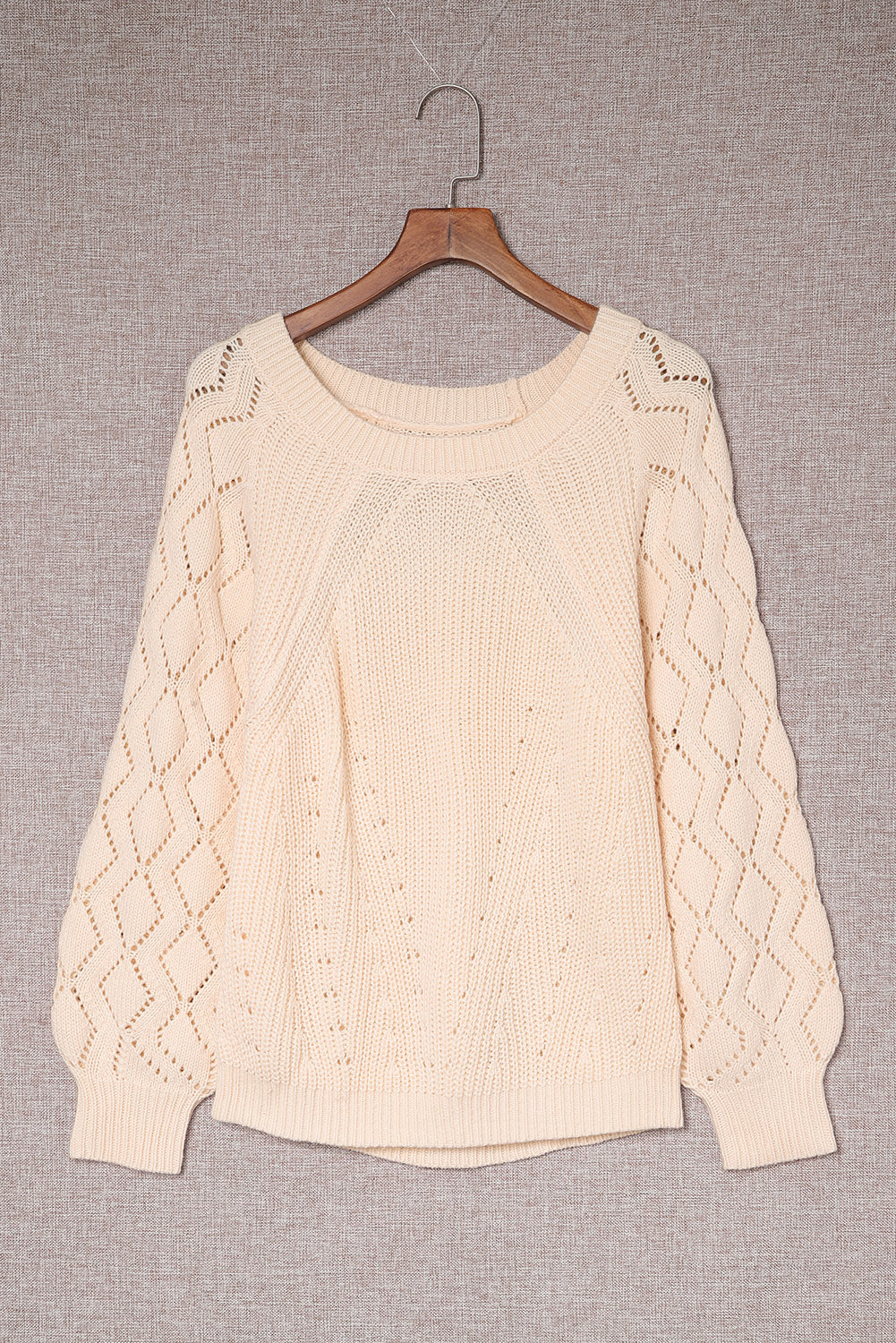 Hollow Puff Sweater FB