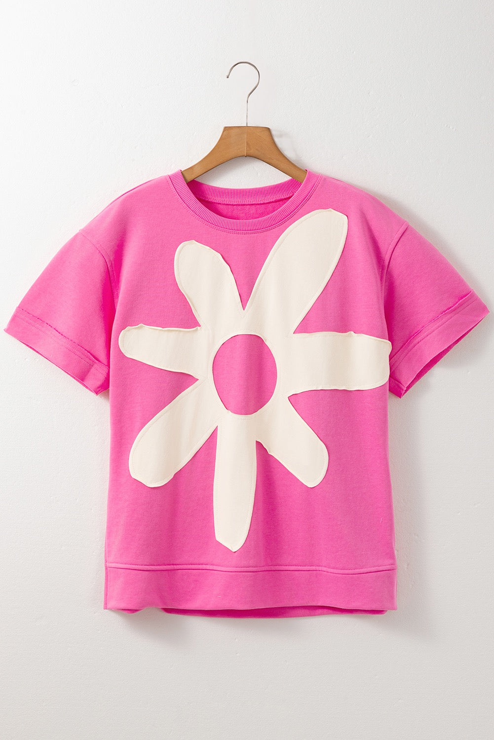 Pink Flower Patch Top RTS