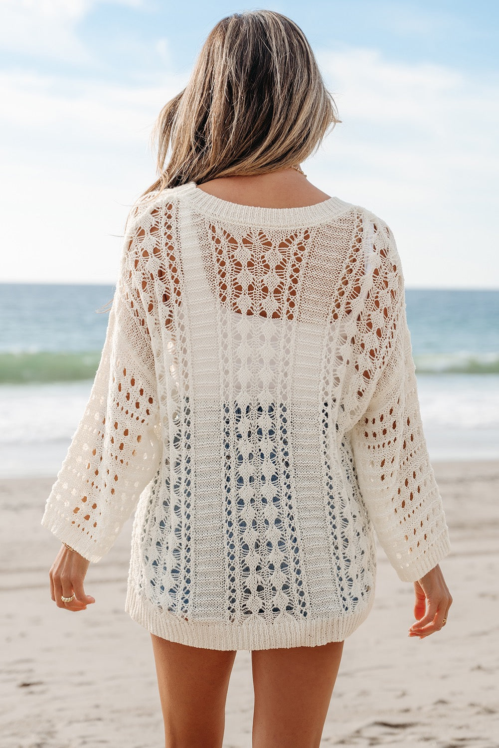Hollow Out Knit Top RTS