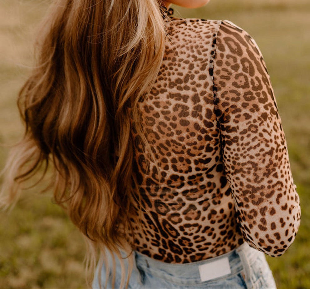 Leopard Mesh Bodysuit FB