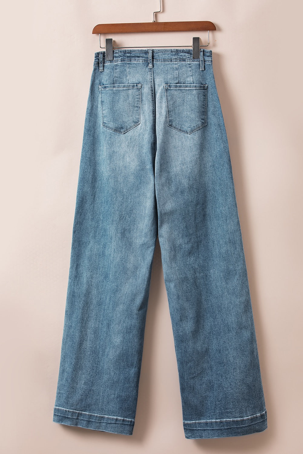 Medium Wash Straight Loose Jeans FB