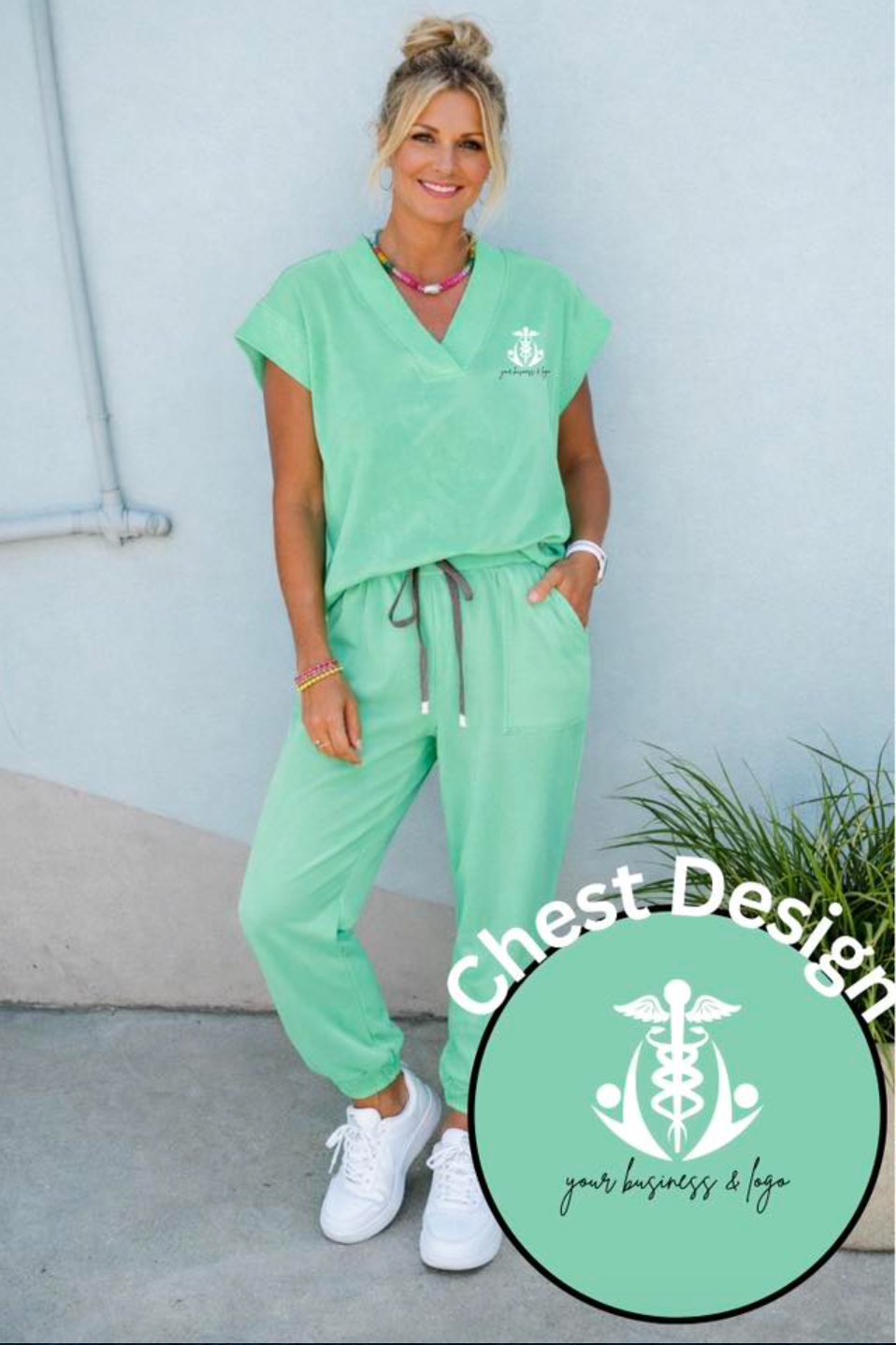 Drawstring Set *multiple colors* With Design OOTD