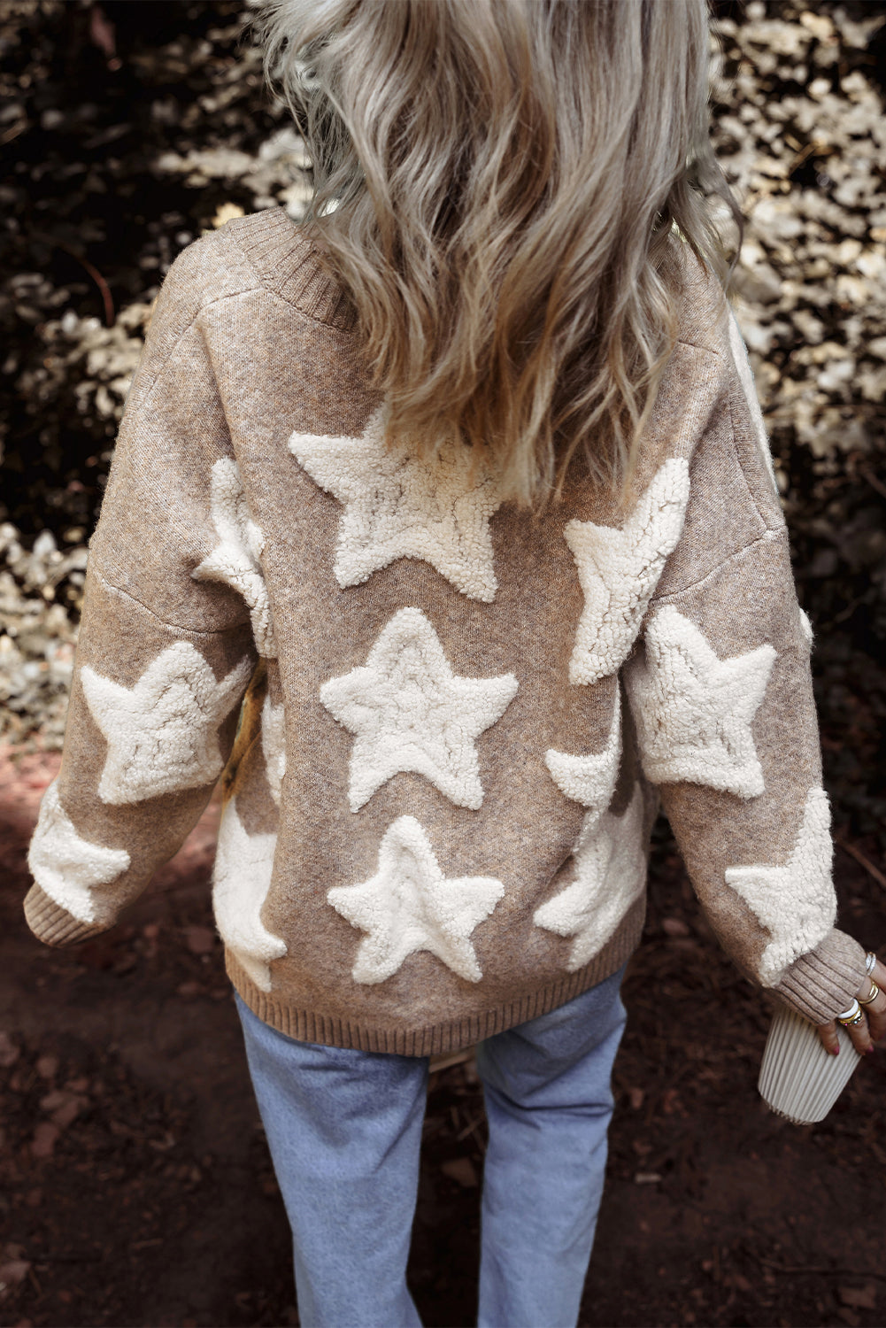 Khaki Sherpa Star Cardigan LT