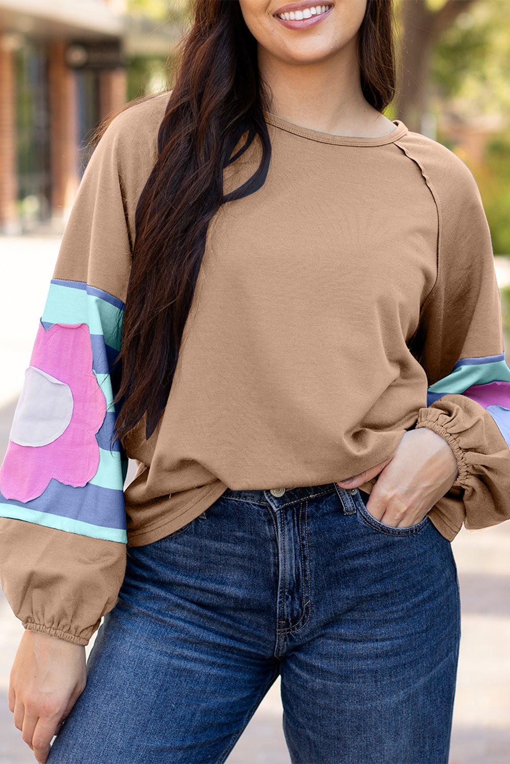 Flower Patch Oversize Top FB
