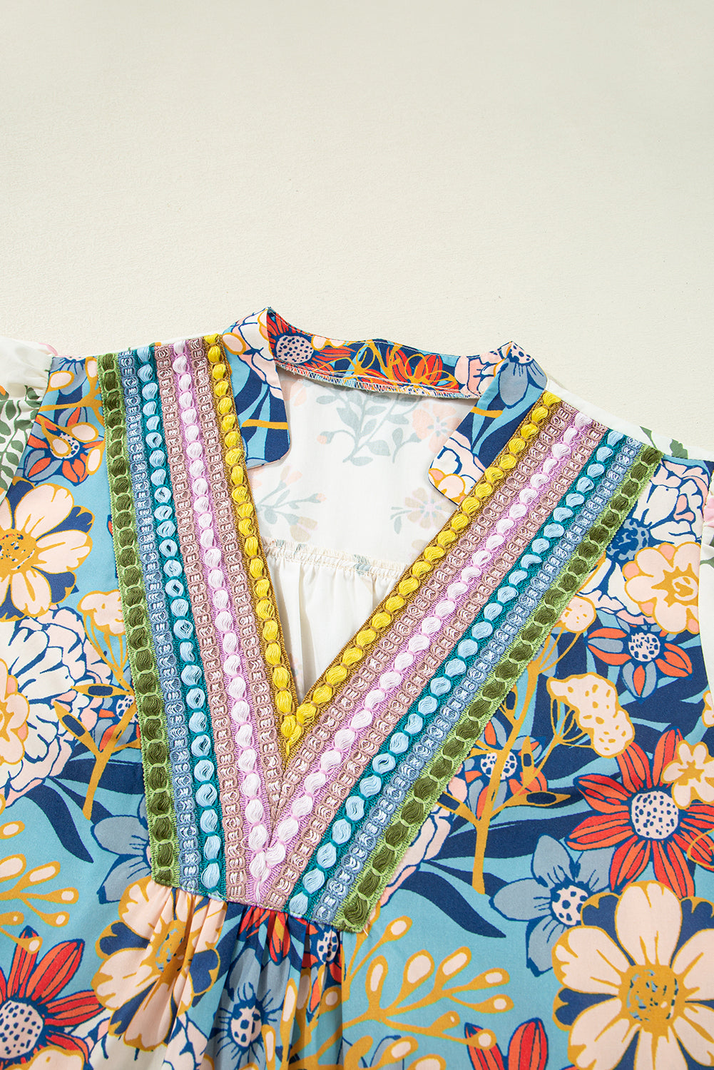 Multicolor Woven Plus Size Blouse LT