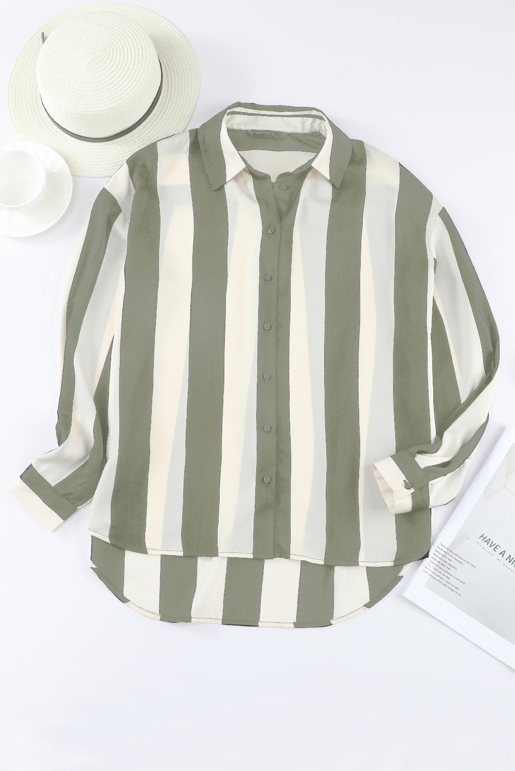 Green Stripe Relax Top LT