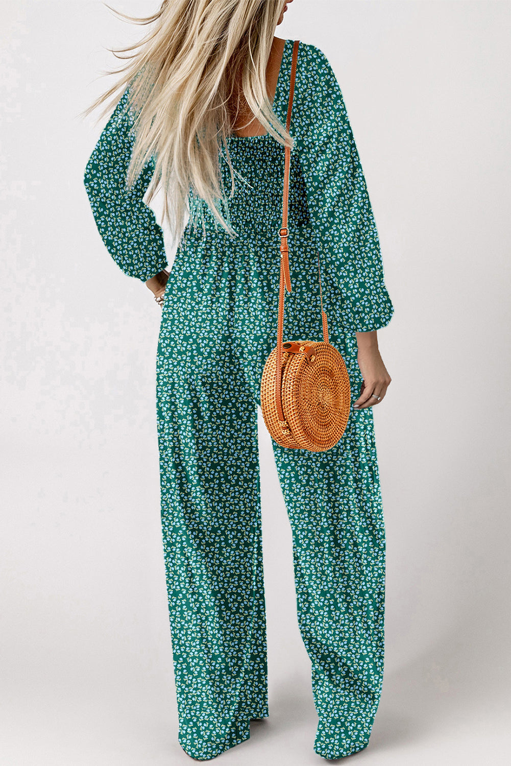 Floral Smocked Jumpsuit RTS