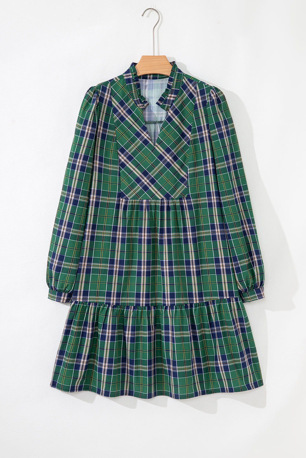 Green Plaid Frilly Dress LT