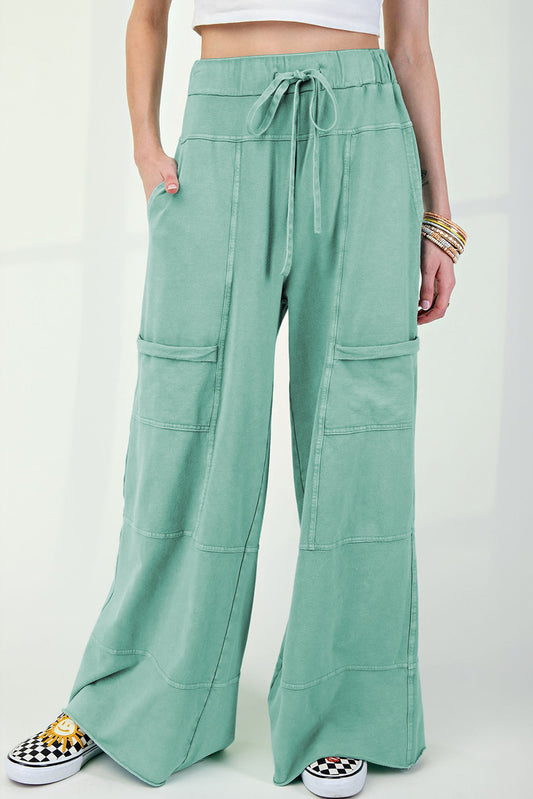 Mineral Washed Exposed Seam Cargo Pants *multiple colors* FB