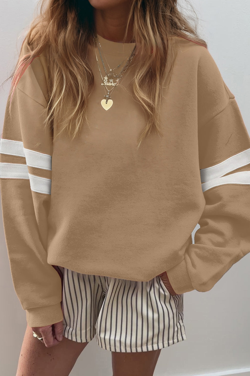 Varsity Stripe Sweatshirt FB