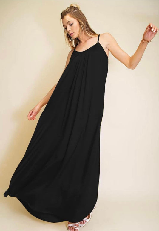 Black Maxi Dress -regular