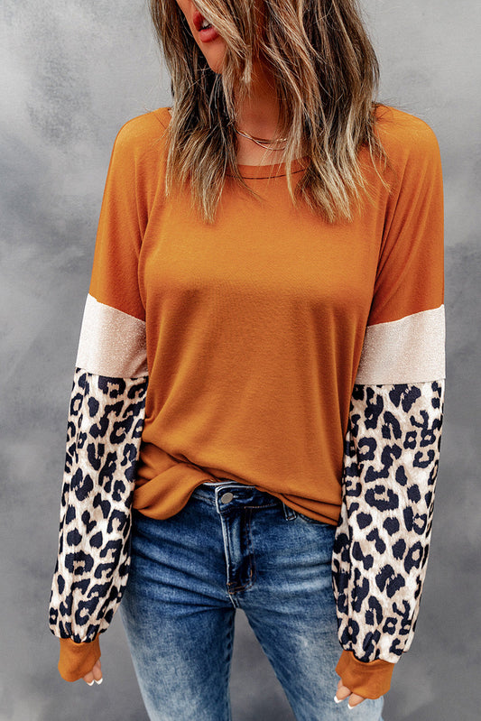 Orange Leopard Top FB