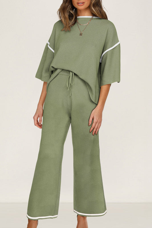 Contrast Pants Set FB