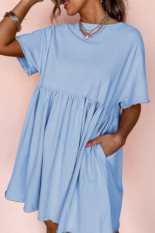 Raw Edge Babydoll Dress FB