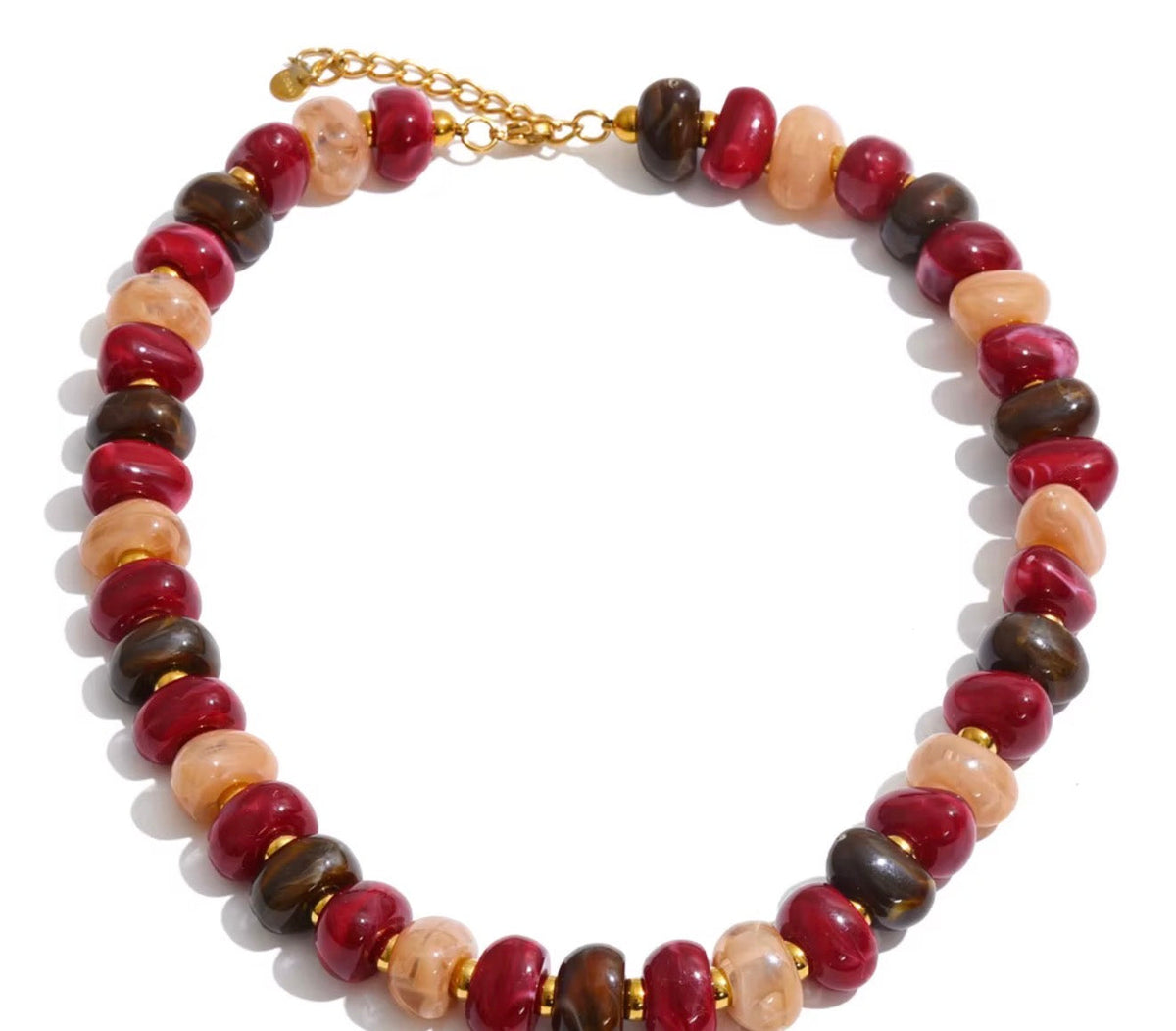 Fall Beaded Necklace & Bracelet