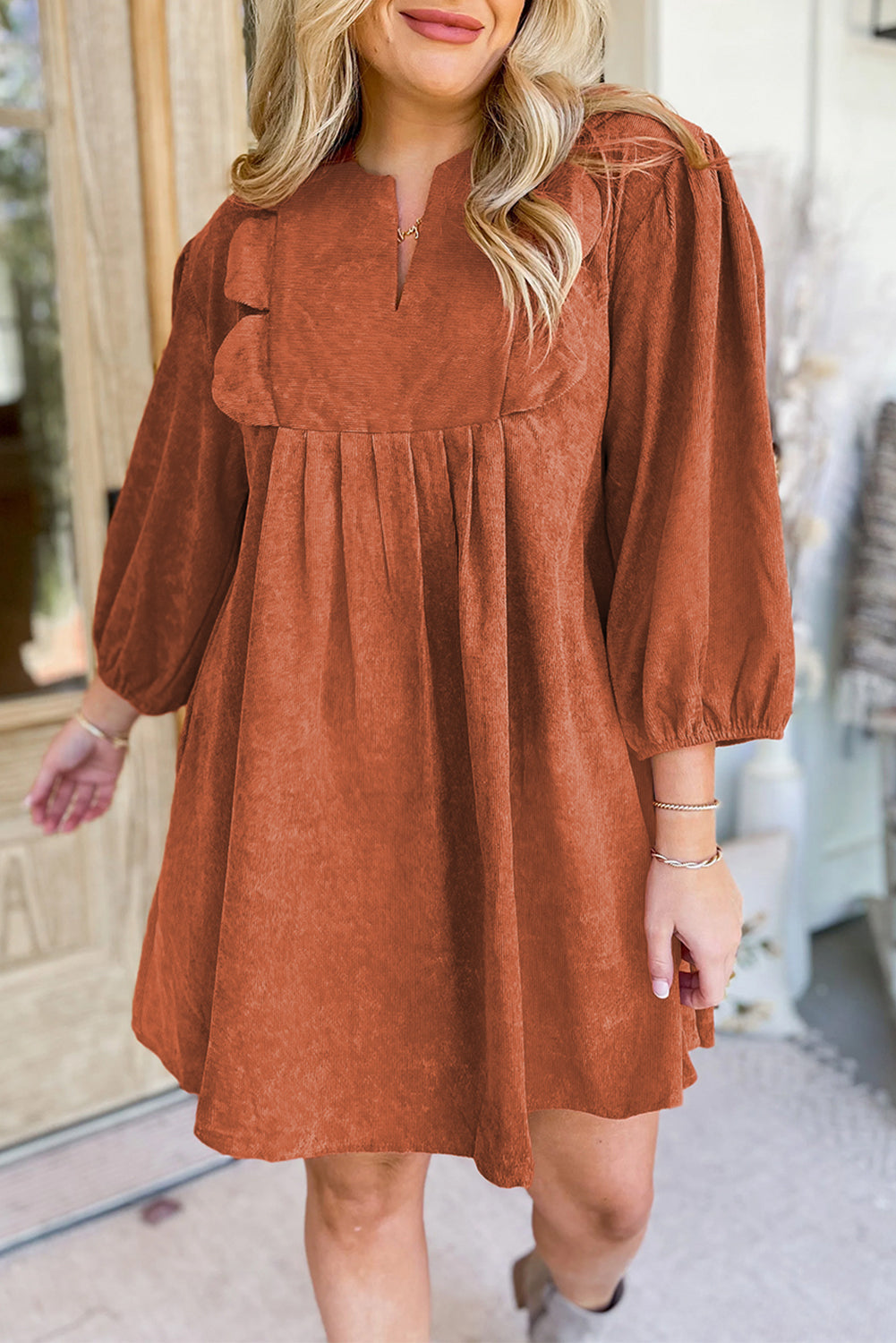 Corduroy Mini Dress RTS