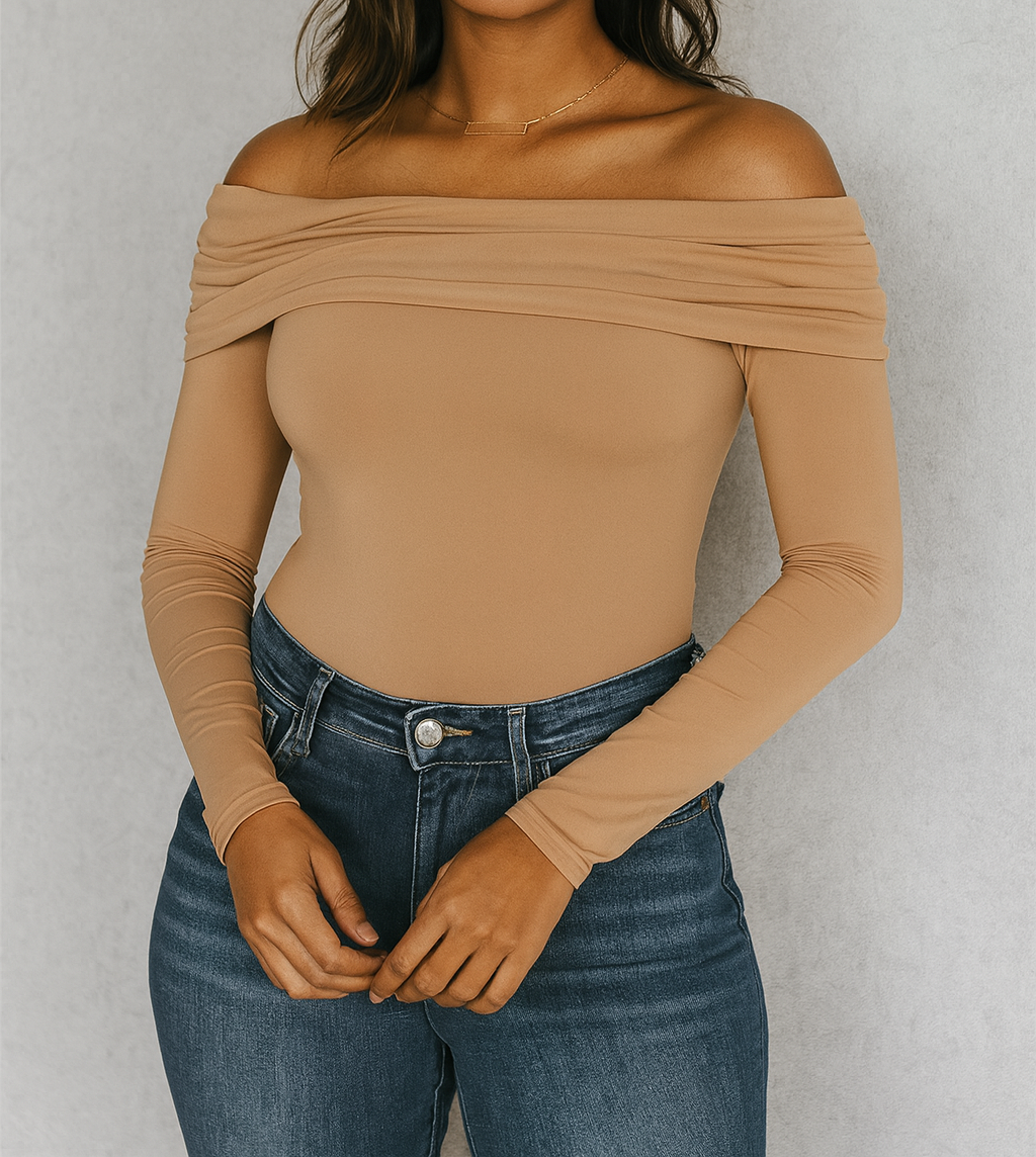 Foldover Off Shoulder Top