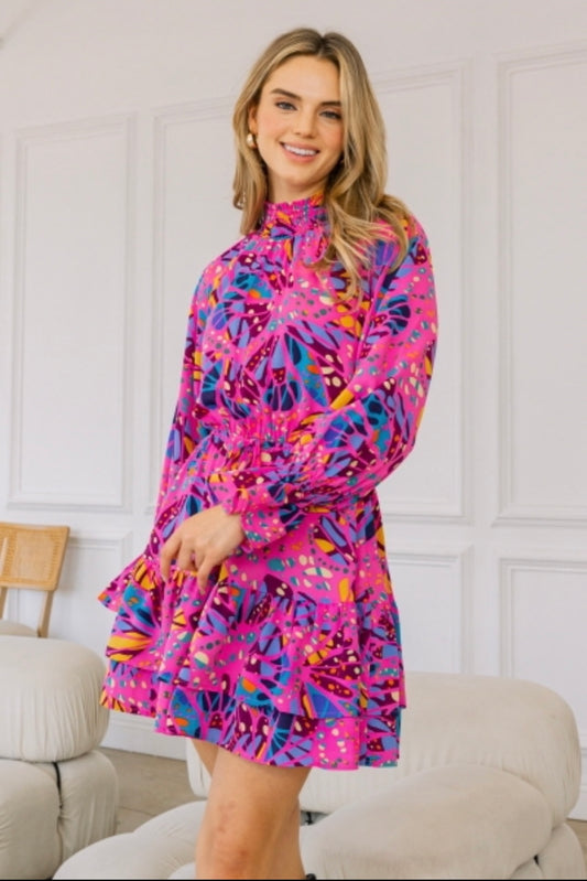 Floral Long Sleeve Dress