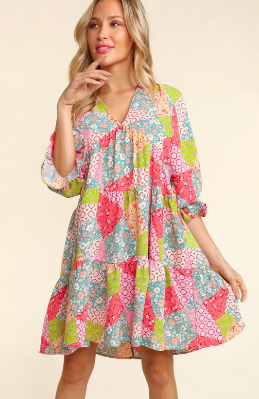 Bohemian Patchwork Dress