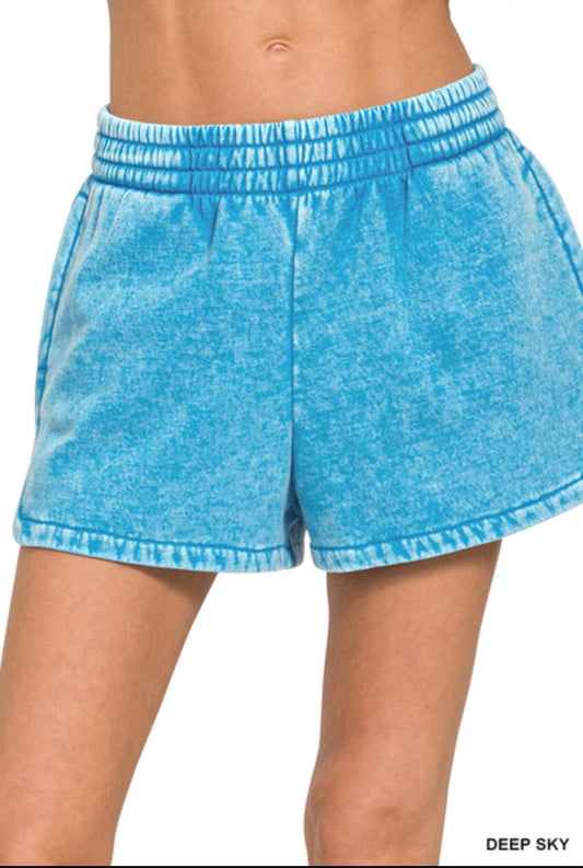 Acid-Wash Dolphin Bottoms Zenana