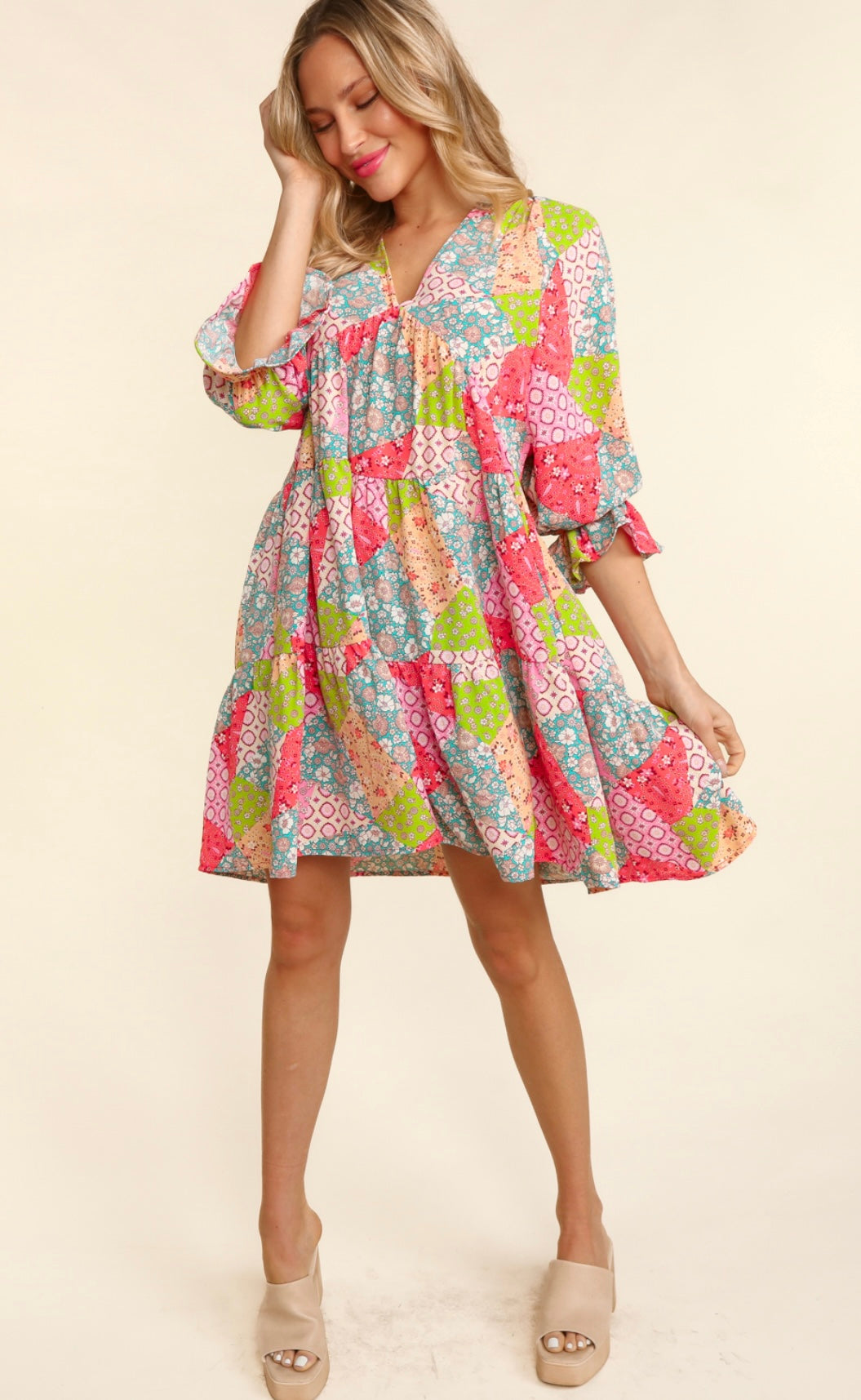 Bohemian Patchwork Dress