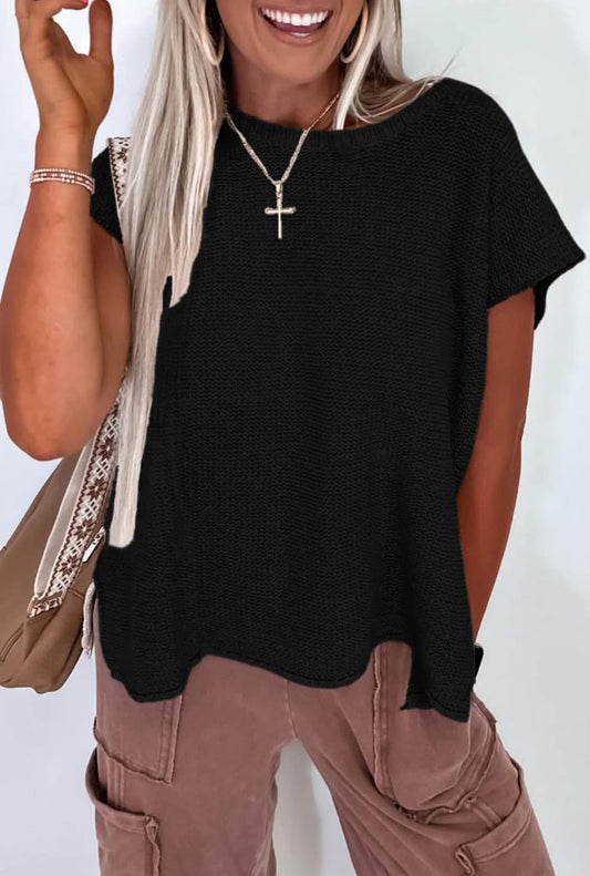 Black Sweater Top