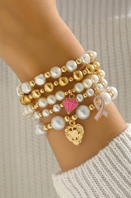 Gold Charms Bracelet Set FB