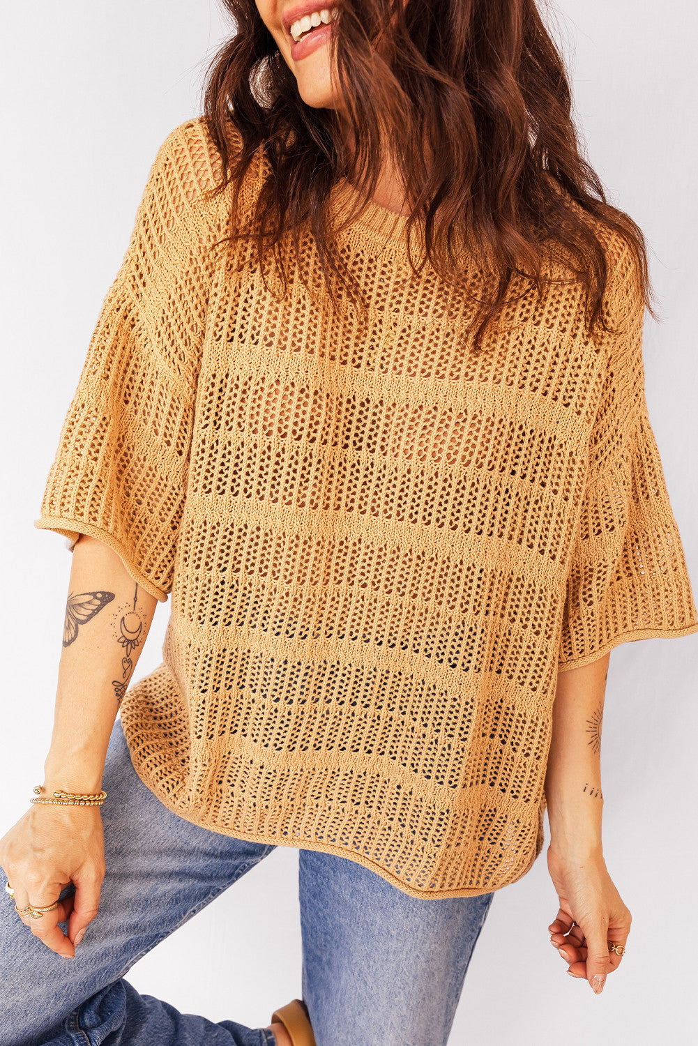 Hollow Out Knit Sweater FB