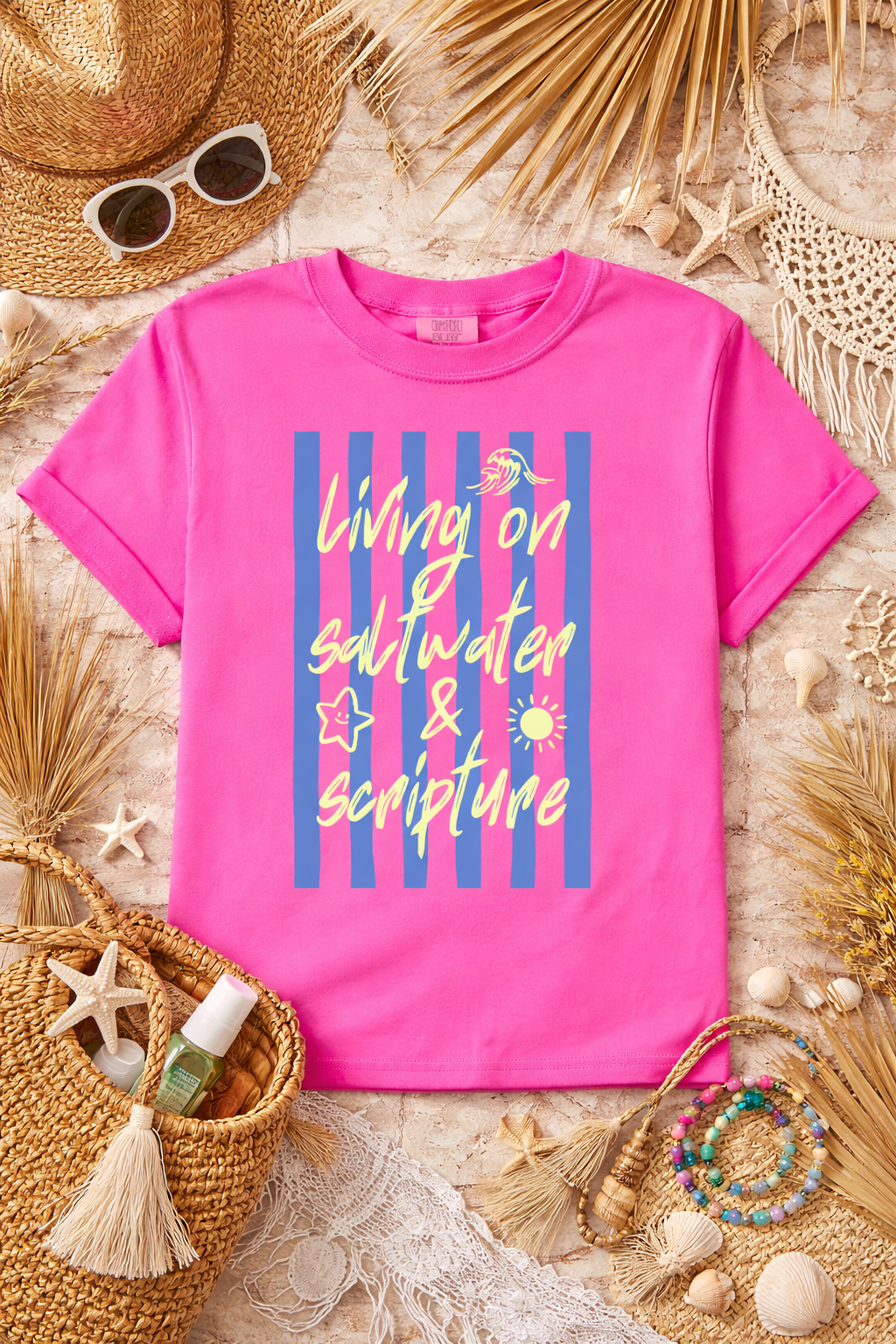 Saltwater and Scripture Tee.