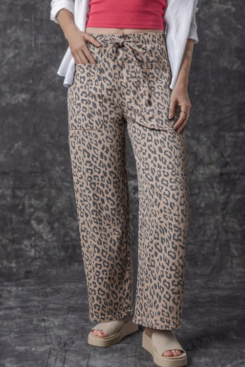 Khaki Leopard Pants LT