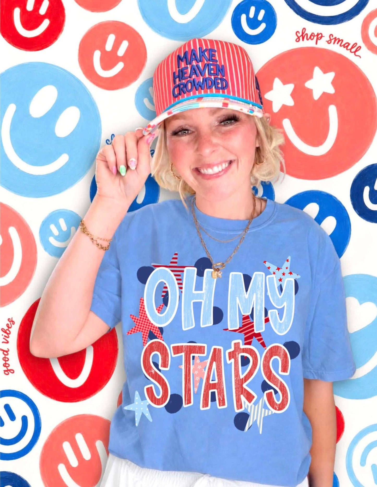 Oh My Stars Dot Background Tee.