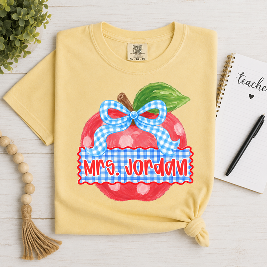 Youth Custom Polka Dot Apple Tee.