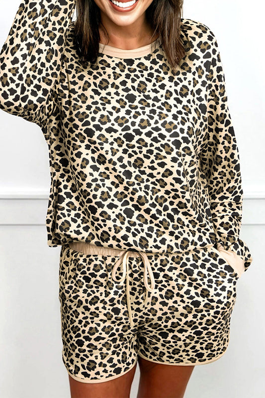 Leopard Pullover Drawstring Set RTS