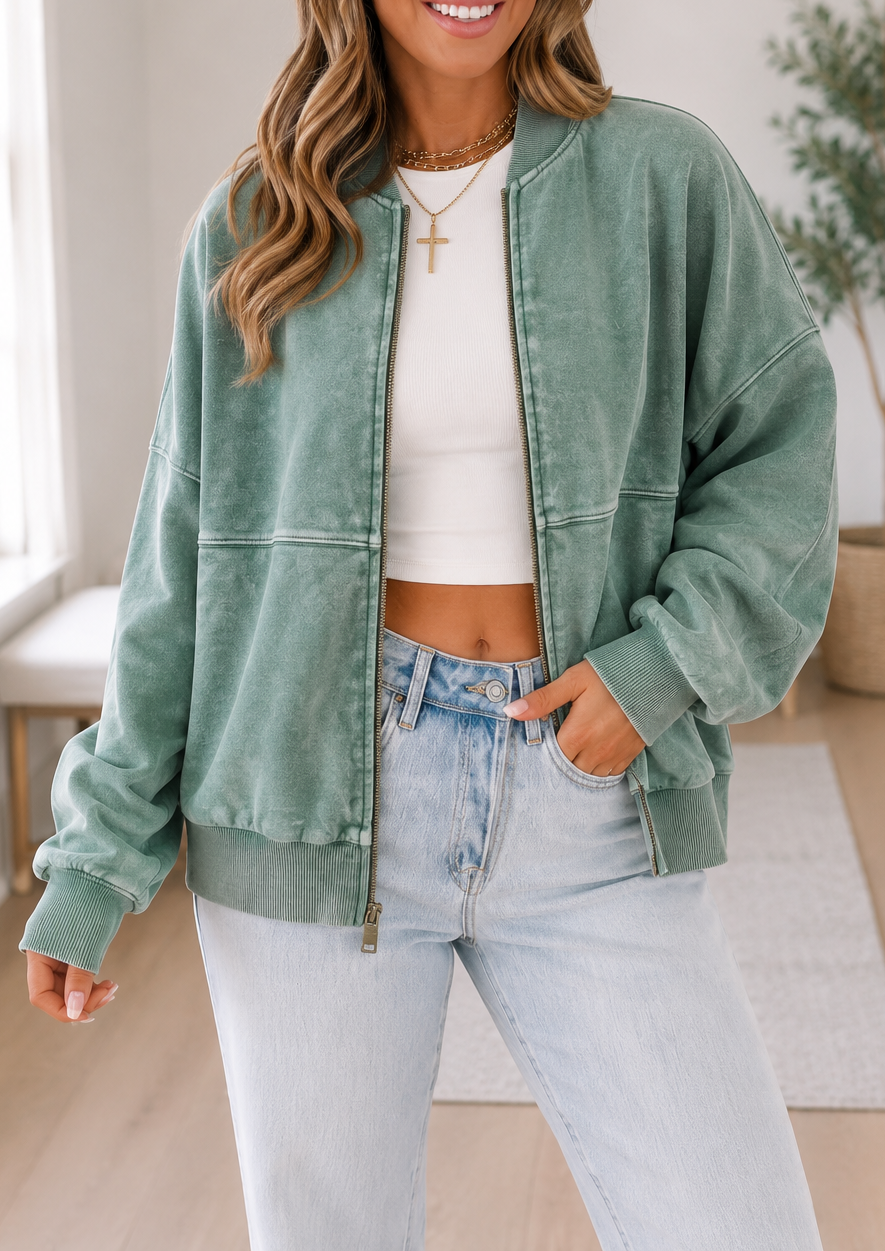 Mineral Wash Jacket Sweatshirt RTS