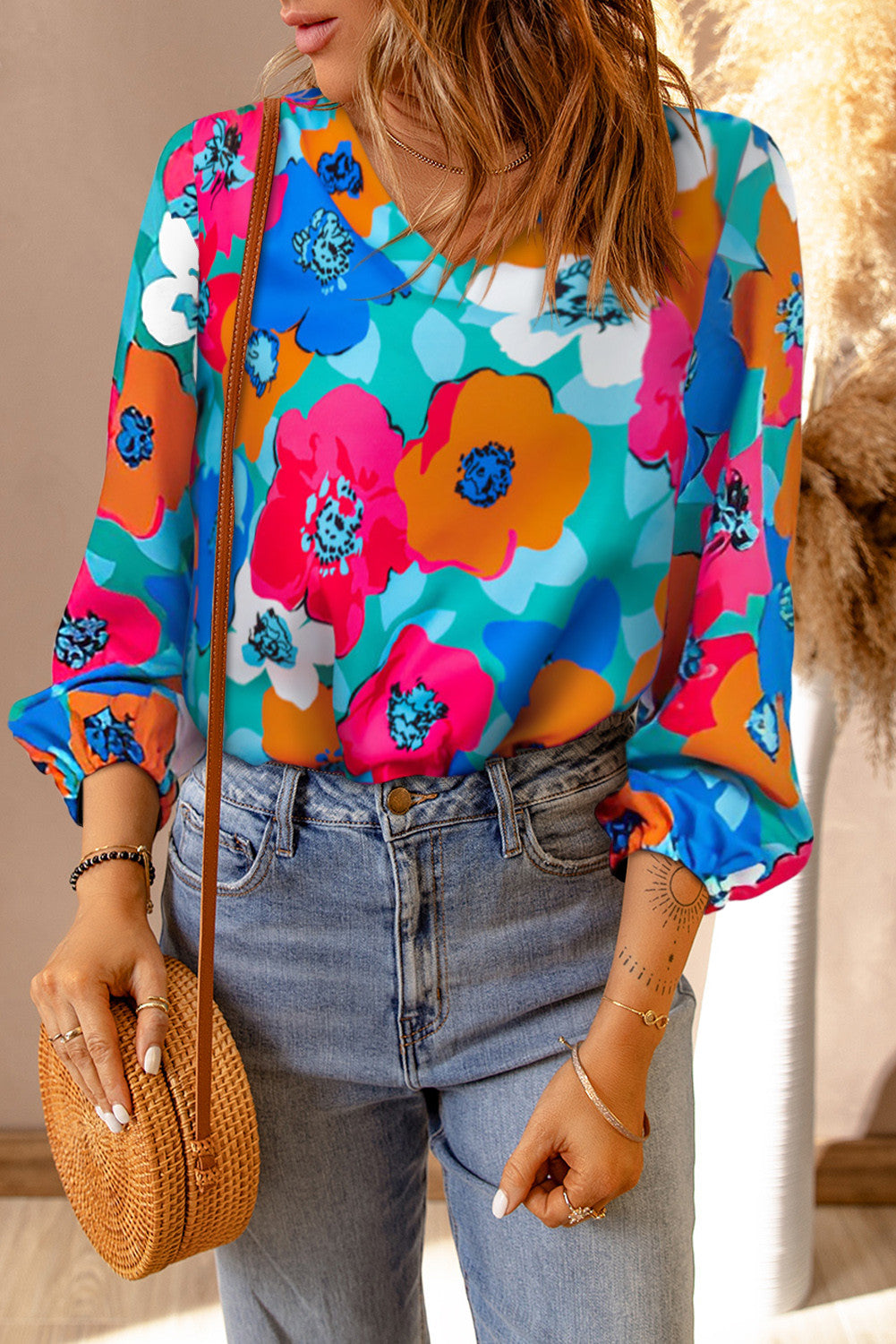 Multicolor Floral Blouse FB