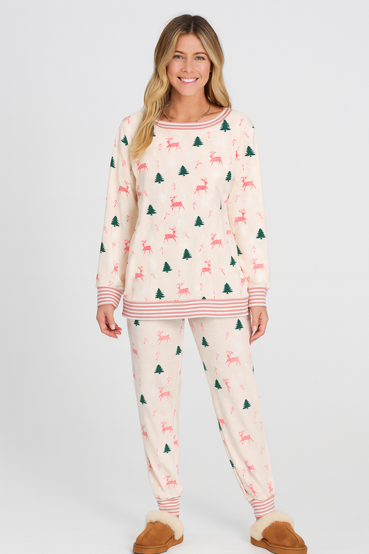 Pink Christmas Lounge Set FB