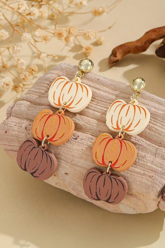 Pumpkin Earrings FB