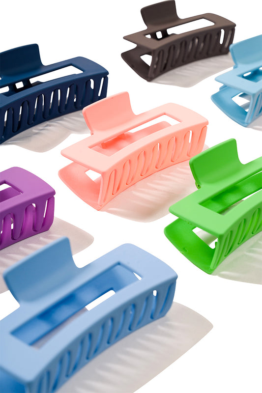 4" Recangle Hair Claw Clip Multiple Colors Available