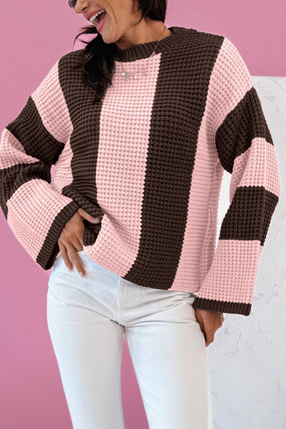 Striped Color Block Sweater FB