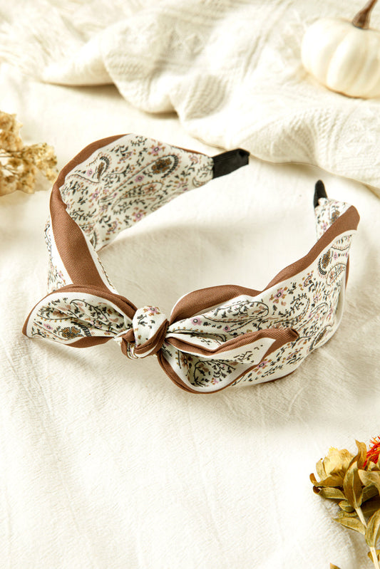 White Knotbow Headband FB