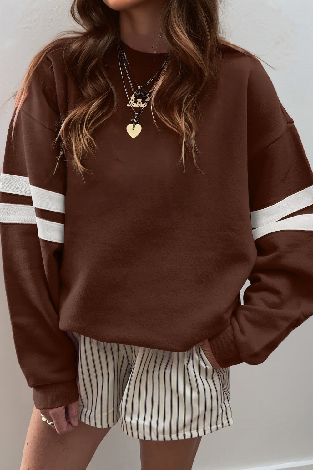Varsity Stripe Sweatshirt FB