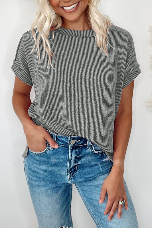 Medium Grey Textured Top RTS