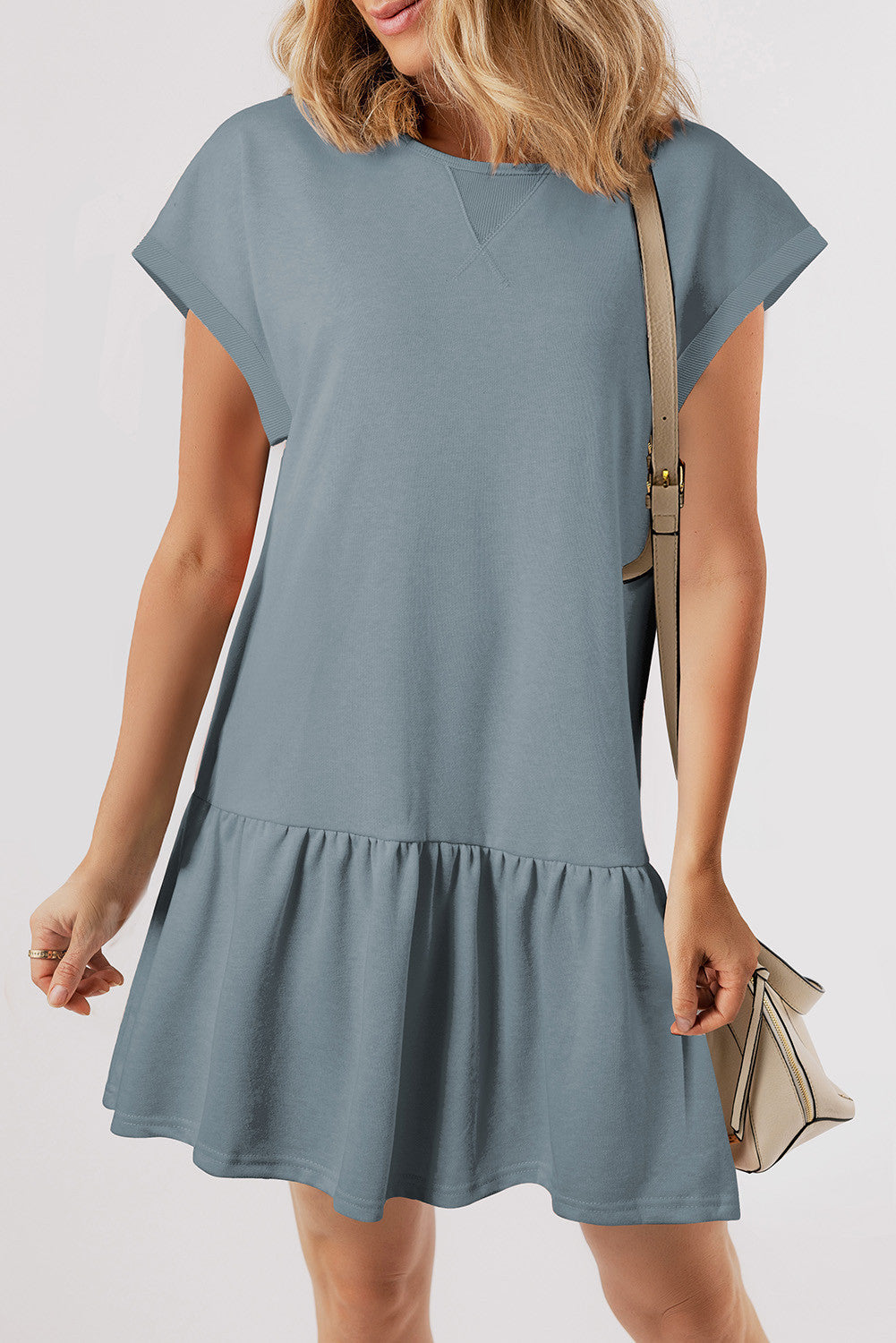 Solid Shirt Dress
